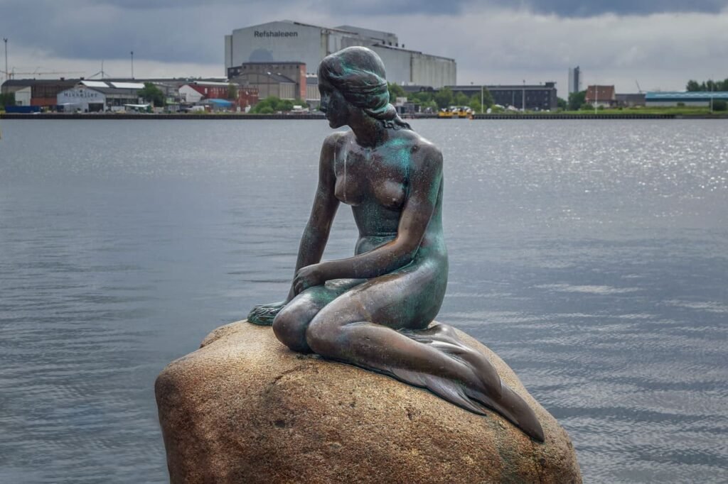 little mermaid statues